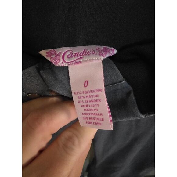 Candie’s Gray Dress Pants Women’s Size 0 – Stretch Career Trousers - Picture 3 of 5